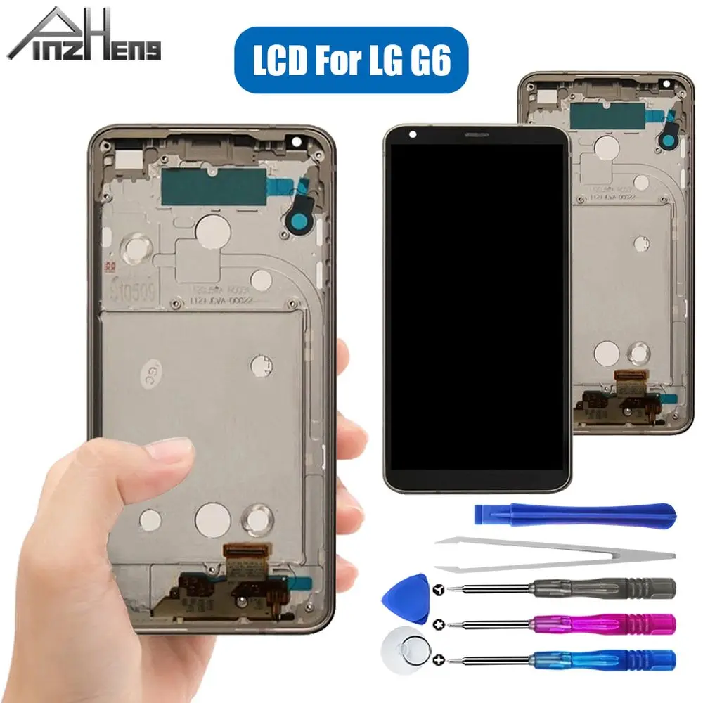 

PINZHENG AAAA Quality LCD For LG G6 H870 H873 VS998 LCD Display Touch Screen Digitizer For LG G6 Display LCD Replacement