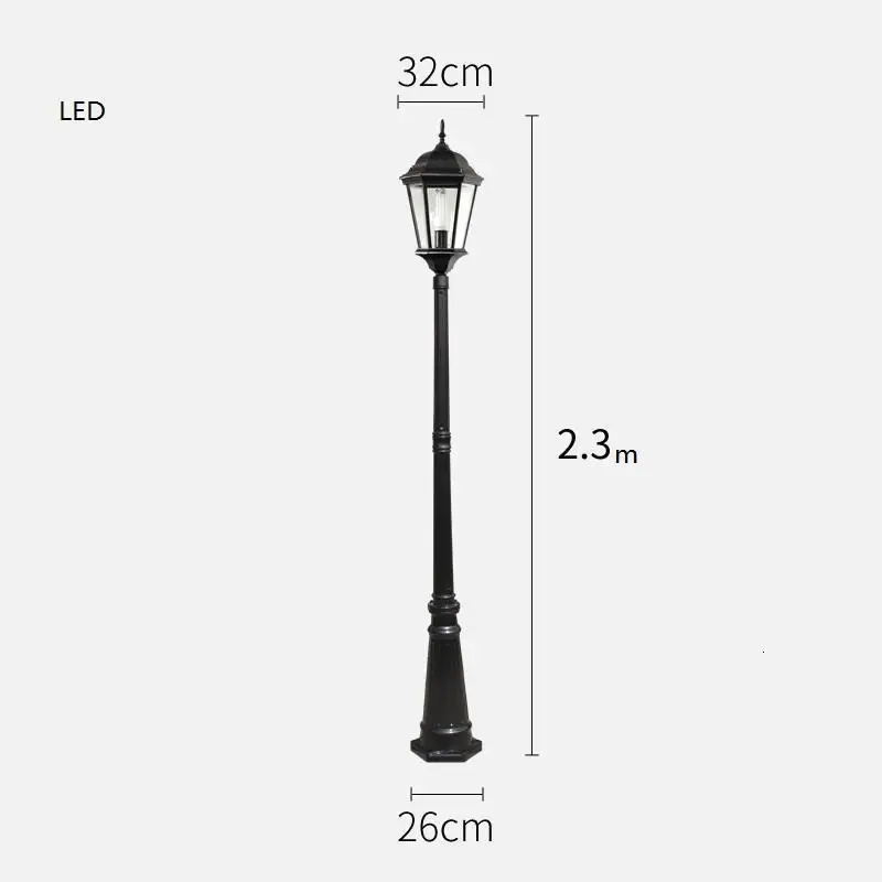 Lampione Giardino Lampioni Da Esterno Iluminador Jardin светильник Exterieur Плаза лампа Uliczna светодиодный уличный дорожный светильник