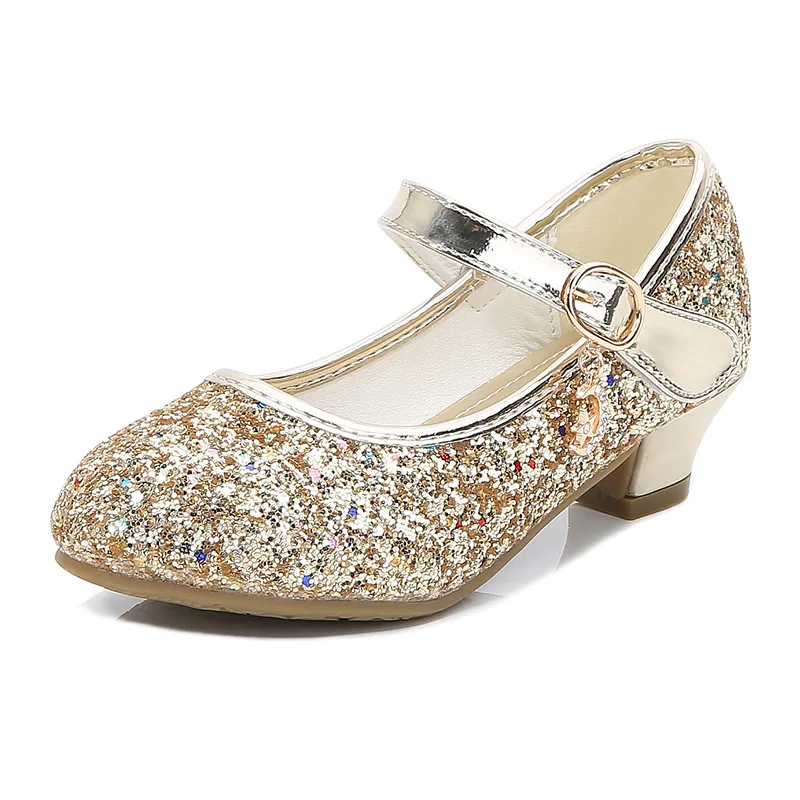 Zapatos de princesa para niños y niñas, con lentejuelas y diamantes de  imitación, zapatos de baile de cristal para niños (morado, 11 años)