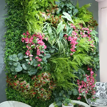 

Artificial flower decoration flower wall panel plant fake plant grass wall decoration Wedding decoration grass mat background