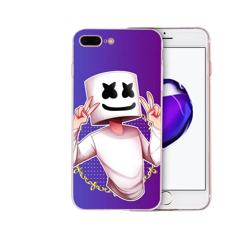 case 11 Мягкий силиконовый чехол для телефона DJ Marshmello marshmallow для iPhone 6 7 8 6s plus shell X XR XS максимальный чехол 5 5S se для TPU Apple Coque - Цвет: case 11