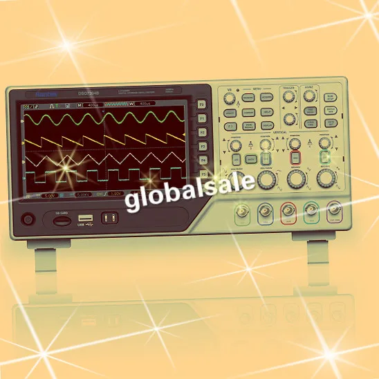 Hantek DSO7104B цифровой осциллограф 2Gsa/s Реальная частота дискретизации 4 канала 100 МГц полоса пропускания 64K Глубина памяти