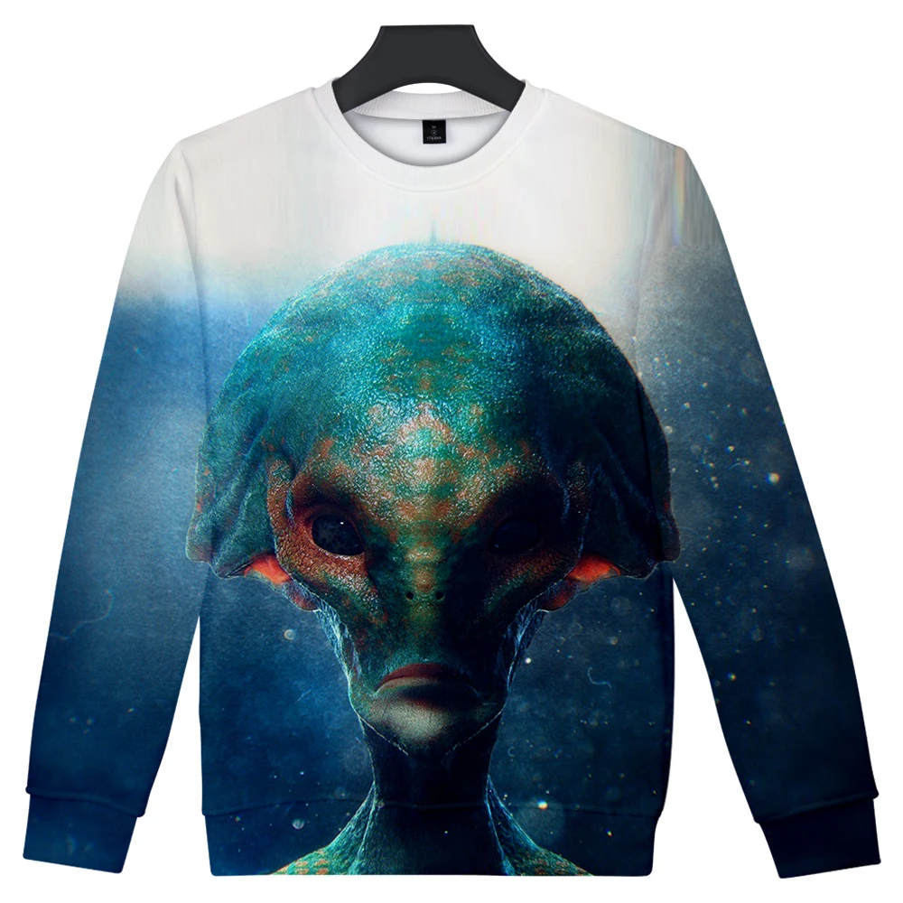 Пуловер ET The Alien с принтом для мужчин и женщин модная повседневная толстовка