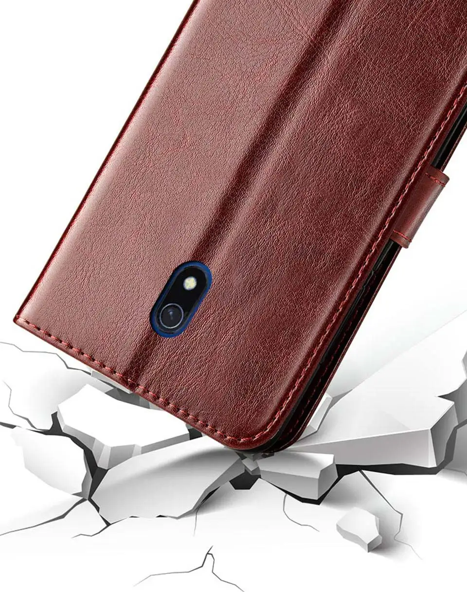 Luxury Flip leather case on For Xiaomi Redmi 8A Case Redmi 8A 8 A back case on For Xiaomi Redmi 8 8A Cover xiaomi leather case chain