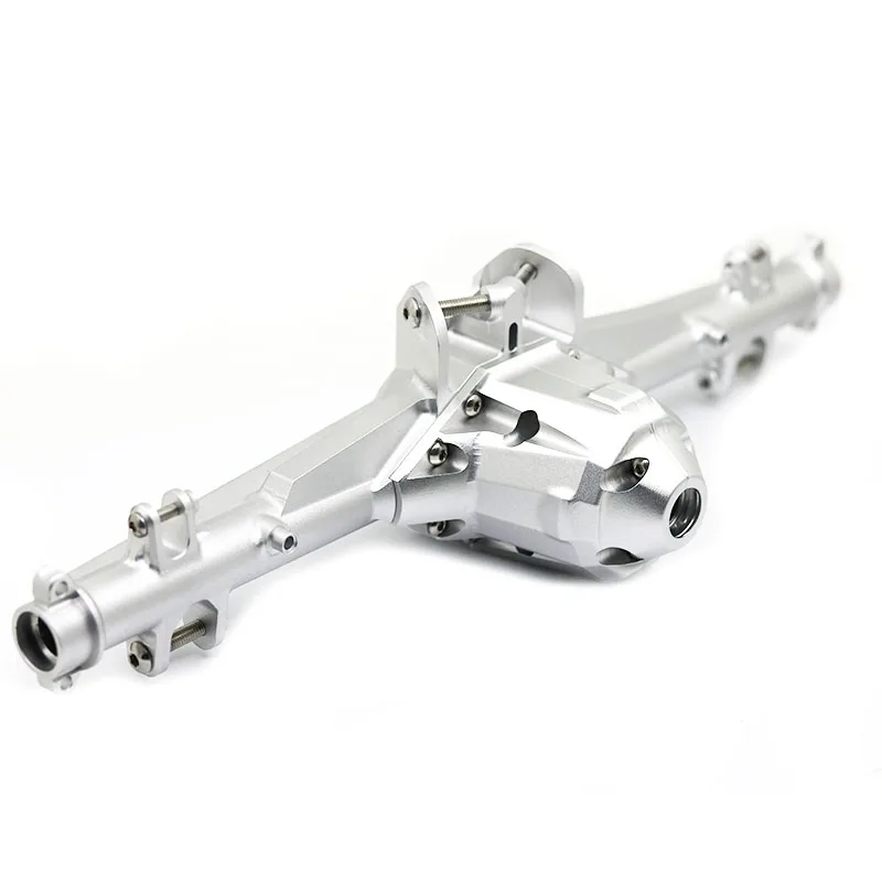 

1/7 Short Card Rear Straight Bridge Upgrading Fittings CNC Aluminum Alloy Rear Bridge Housing Assembly for Traxxas UDR Parts