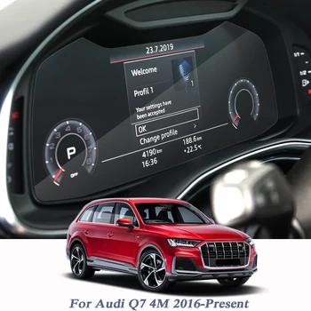 

For Audi Q7 4M 2016-Present Car Styling GPS Navigation Screen Glass Protective Film Dashboard Display Film Climate Contral Film