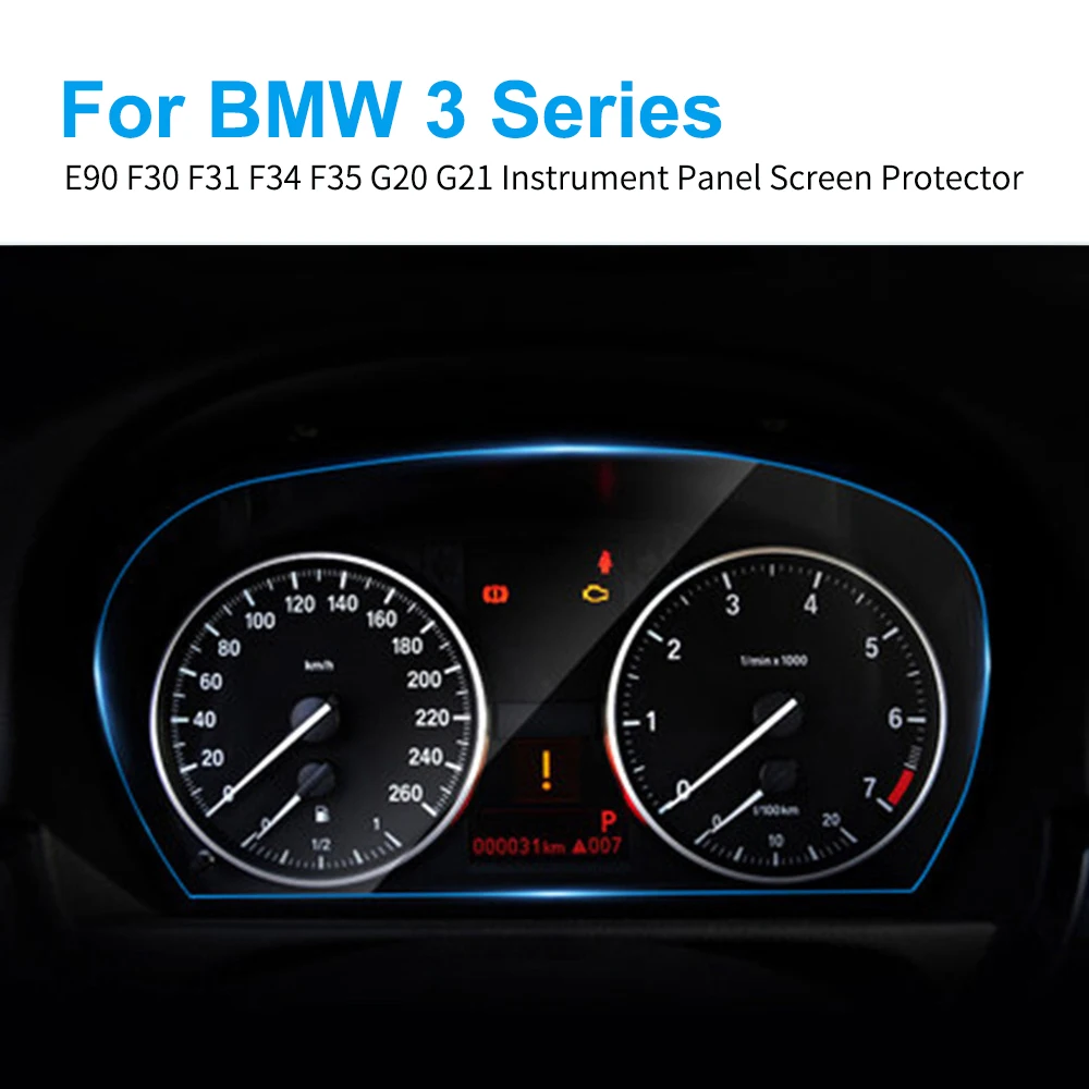MATBC Car Instrument Panel Screen Protector Car Dashboard Protective Film Auto,For Bmw E90 F30 F31 F34 F35 G20 G21 3 Series 