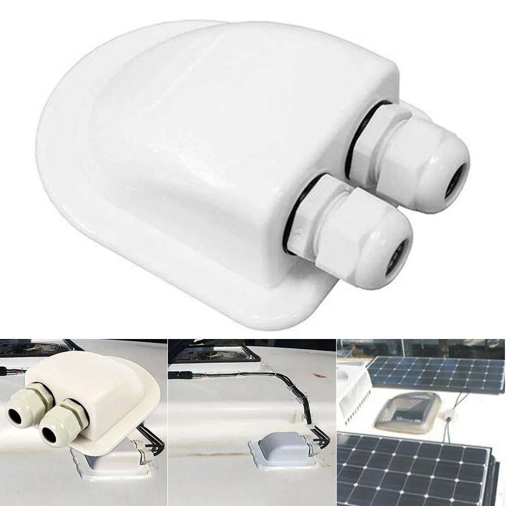 

Caravan and submarine installation cable entry gland solar yacht bracket double hole circular junction box