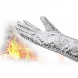 Fireproof Aluminum Foil Heat - Resistant Safety Gloves (800 Degrees)