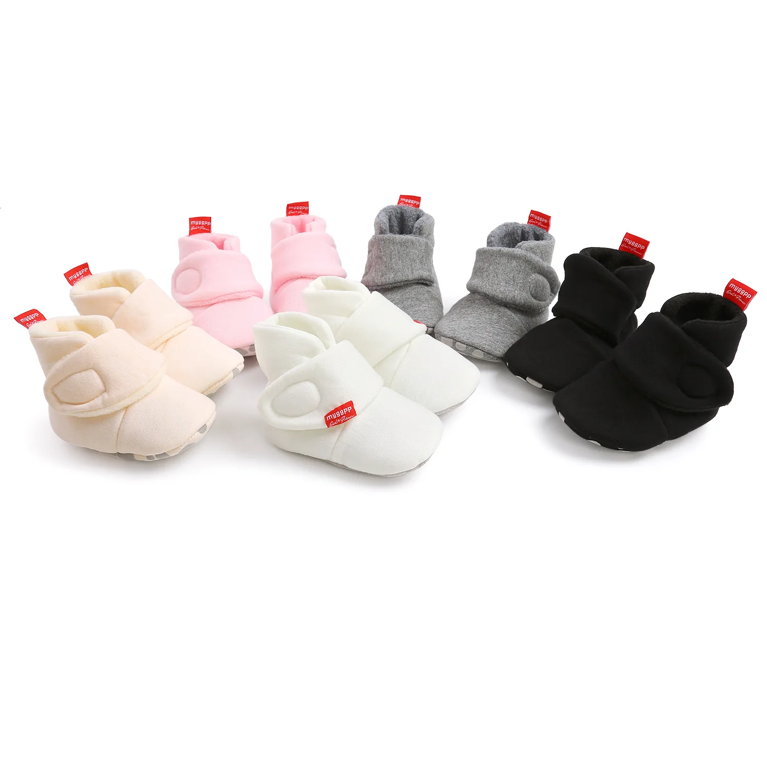 Newborn Baby Socks Shoes Boy Girl Star Toddler First Walkers Booties Cotton Comfort Soft Anti-slip Warm Infant Crib Shoes