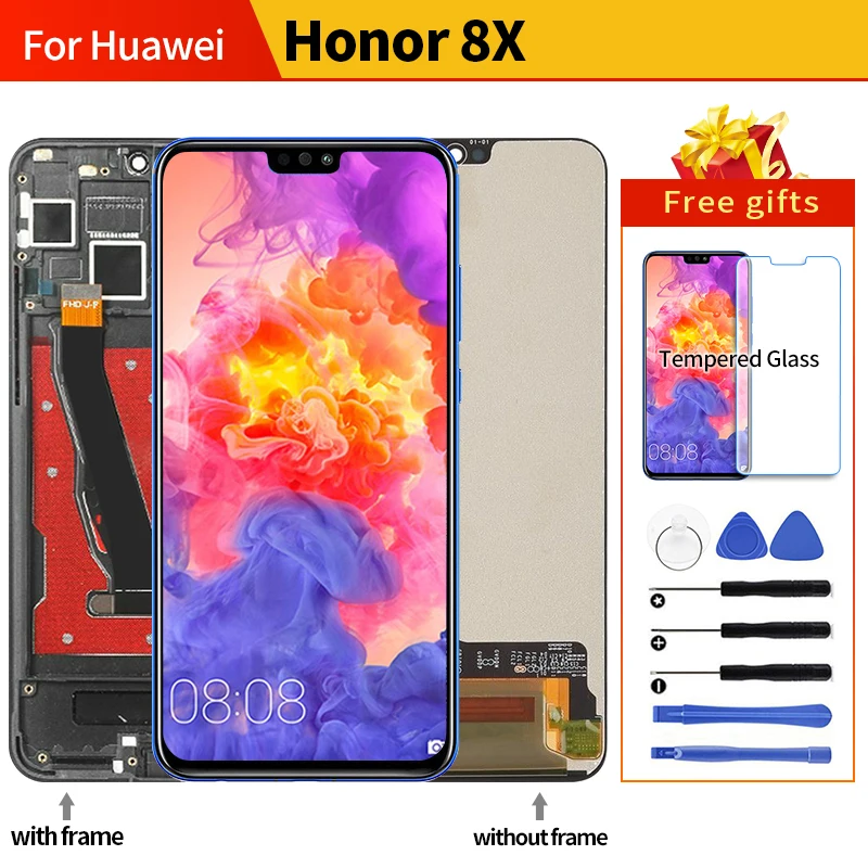 5,8 '' ЖК-дисплей для huawei Honor 10, сенсорный экран, рамка с отпечатком пальца для huawei Honor 10, ЖК-дисплей на Col-L29