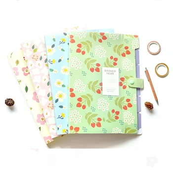 

Floral Printed Accordion Document File Folder Expanding Letter/A4 Organizer (set of 4)