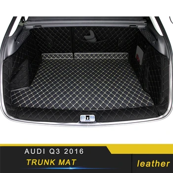 

For Audi Q3 8U 2011 2012 2013 2014 2015 2016 2017 2018 Car Leather Trunk Mat Pad Tray Carpet Cushion Interior Cargo Liners