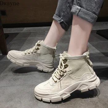 

Gao Bang Handsome Martin Boots Spring and Autumn Style Women Fall 2019 New Canvas Short Barrel British Wind Boots Shoes