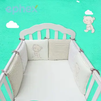 

6Pcs/Set Baby Crib Cot Bumper Cushion Fence Cover Infants Bedding Safety