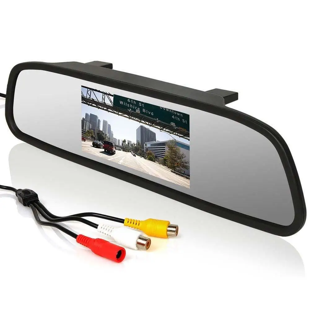 4," TFT lcd цветной монитор задний вид автомобиля Зеркало для резервной камеры Горячая Распродажа