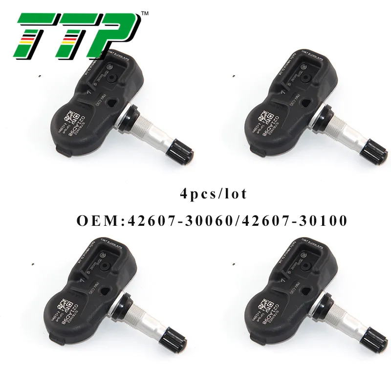 TTP 4 шт. 42607-30100 TPMS датчик давления в автомобильных шинах Система контроля клапанов для Lexus ES200 ES250 GS250 GS450h IS250 315 МГц