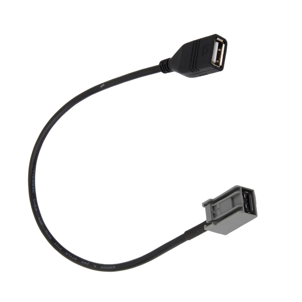 Car USB AUX MP3 Audio Input Cable For Honda SPIRIOR Accord Odyssey 2009 30cm Durable ABS Plastic 
