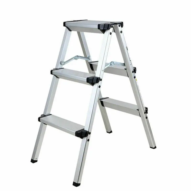 Foldable Aluminum Ladder A-type Multi-functional Folding Step Platform 
