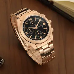 Horloges Mannen мужские часы из нержавеющей стали Кварцевые аналоговые наручные часы с датой спортивные часы подарки модные повседневные круглые