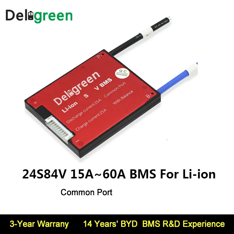 24S 25A 35A 45A 60A 84V PCV/PCB/BMS общий порт для 3 7 V LiNCM аккумуляторной батареи 18650 литий-ионный
