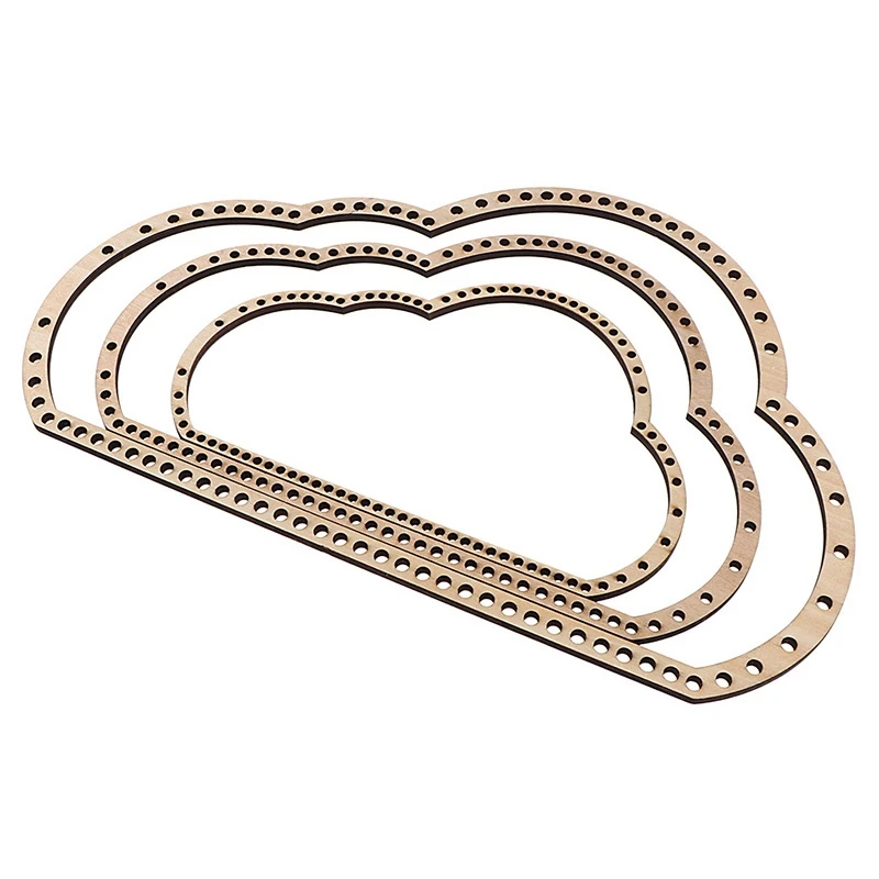 BEAU 3Pcs деревянная форма облака вязание ткацкий станок DIY ремесло инструмент для