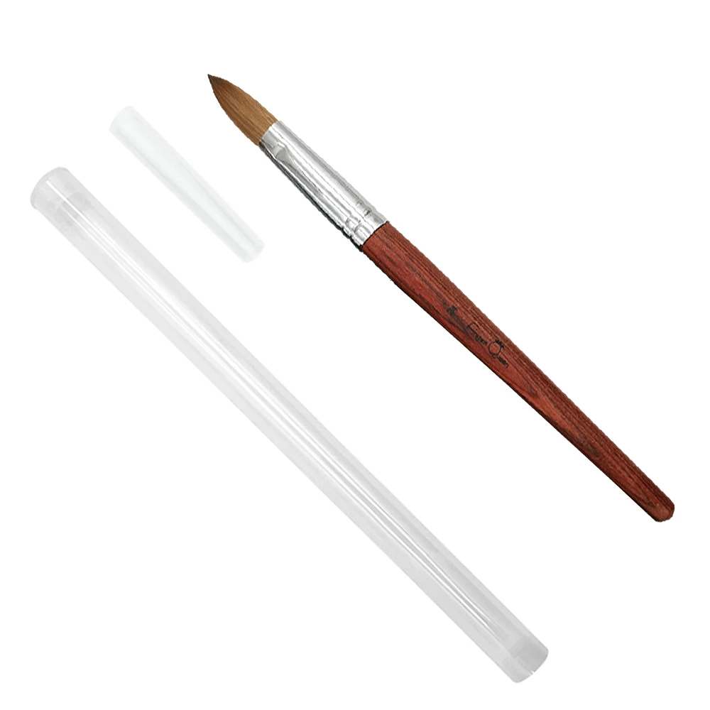 Акриловый гель для ногтей Kolinsky из красного дерева, 12 видов, кисти для ногтей, инструмент для дизайна ногтей, инструмент для маникюра, рисования, кисть для рисования, гель, УФ-лак для ногтей, B054