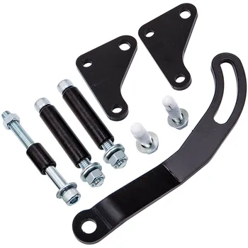 

Quality SBC Black Power Steering Pump Mounting Bracket SWP LWP Saginaw for Chevy 350 GM