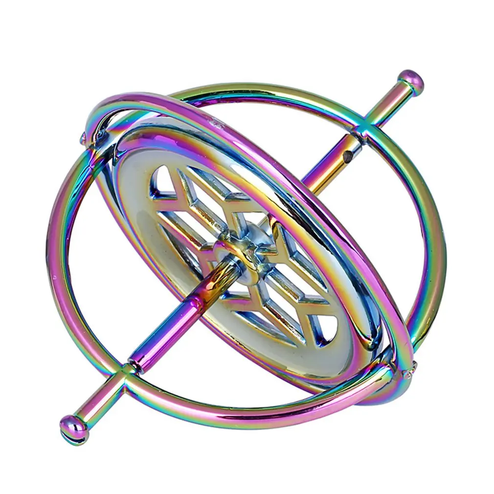 Красочный палец гироскоп декомпрессии палец игрушечный гироскоп для детей подарок научный Металл гироскоп давление Игрушка для снятия стресса