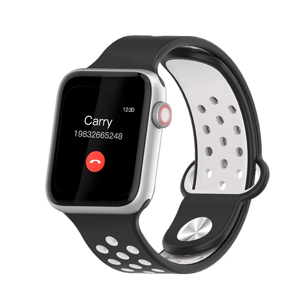 LEMADO Смарт-часы пульсометр кровяное давление монитор сна полный сенсорный экран сплав чехол Smartwatch для мужчин женщин для Apple Android - Цвет: silver black gray