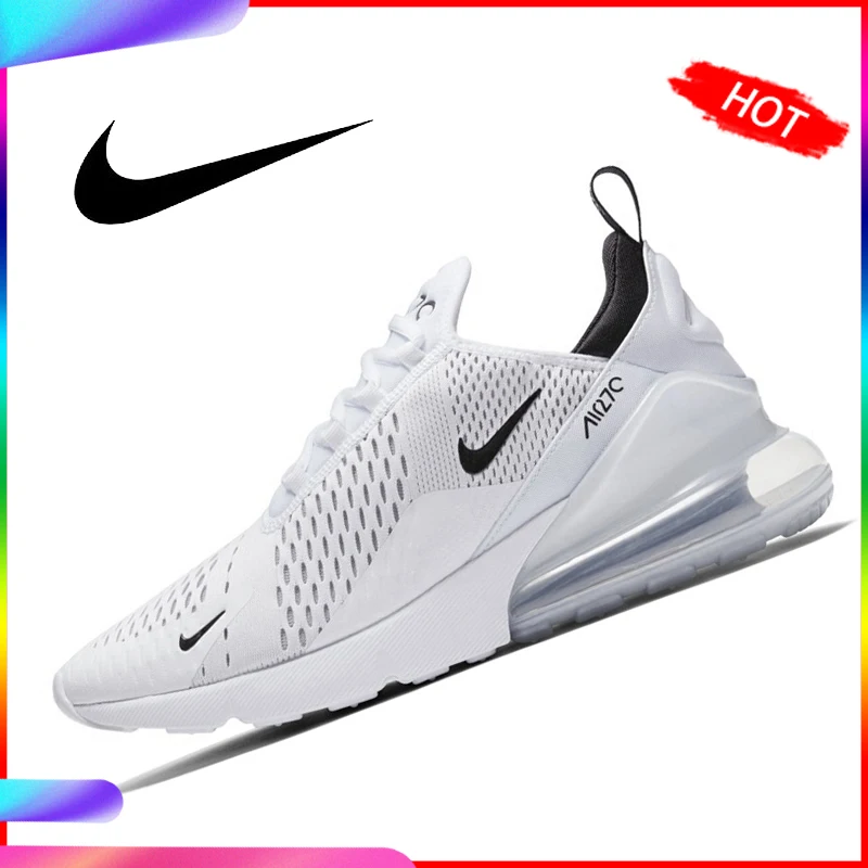Продажа Оригинальные мужские кроссовки для бега NIKE AIR MAX 270, кроссовки 10 км 2018, Новое поступление, спортивная обувь для мужчин AH8050