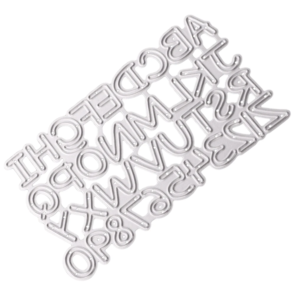 0-9 A-Z Letters Cutting Dies Stencil For Christmas Cards Scrapbook Embossing Tool