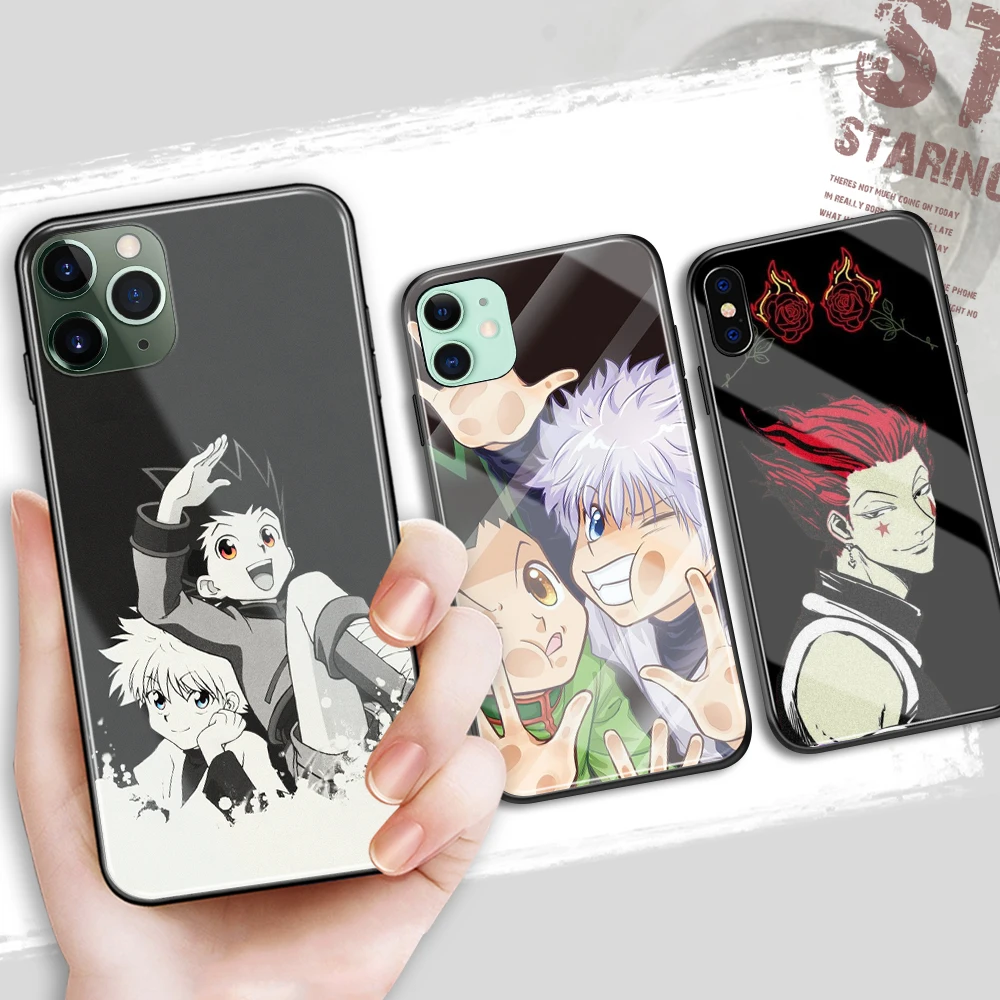 Чехол для телефона Killua Zoldyc GON FREECSS Hunter X стеклянный чехол iPhone 6 6S 8 7 Plus XR XS MAX 11 12 13 Pro Max