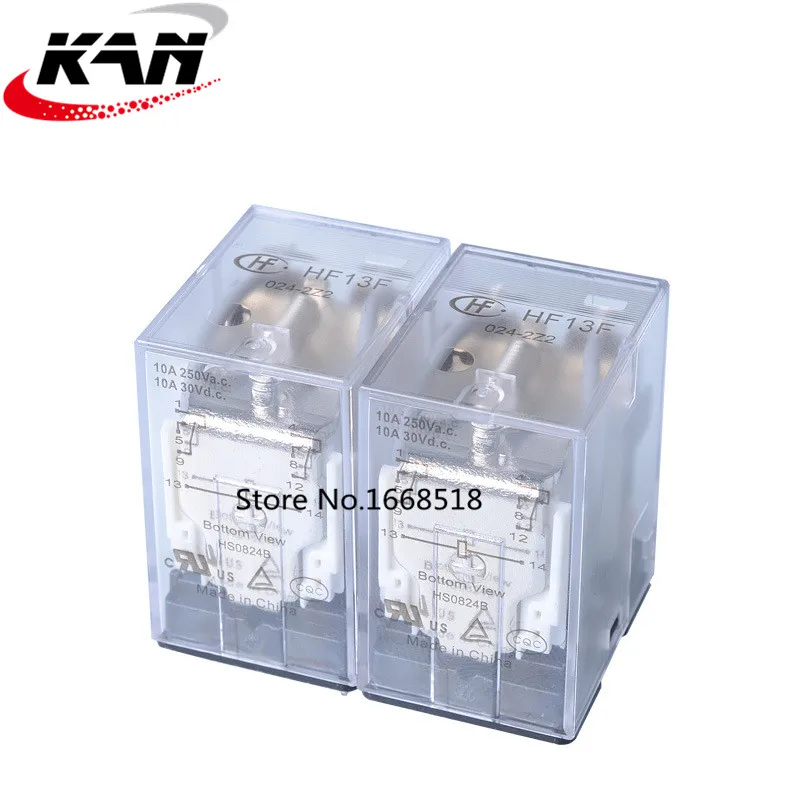 Лот(5 шт./лот) HF JQX-13F-024-2Z2 HF13F-024-2Z2 8 контактов 10A 24VDC реле питания