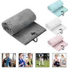 

Golf Towel Waffle Pattern Cotton With Carabiner Running Towel Cleaning Towels For Golf Running Yoga Sports Lovers P5D7
