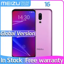 Meizu 16, глобальная версия, 6 ГБ ОЗУ, 128 Гб ПЗУ, Смартфон Snapdragon 710, четыре ядра, 6,0 дюймов, 2160x1080 P, экран, отпечаток пальца, разблокировка лица