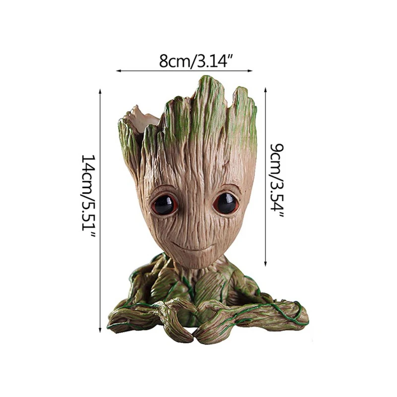 Оптовая продажа аксессуары для домашнего декора держатель ручек Baby Groot горшок
