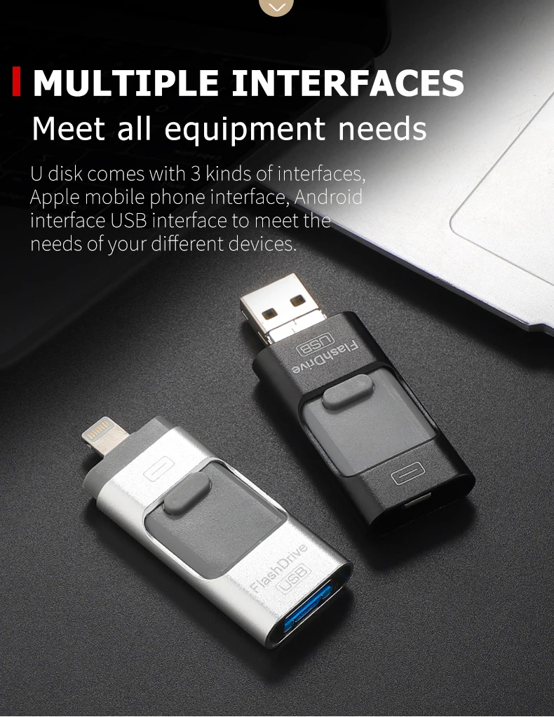 Флеш-накопитель USB 3,0 32 Гб 64 Гб 128 ГБ флеш-накопитель для IPhone X 8/8 Plus 7 7 плюс USB флешка 8 Гб 16 Гб металлический флешки, USB флеш-карта накопитель