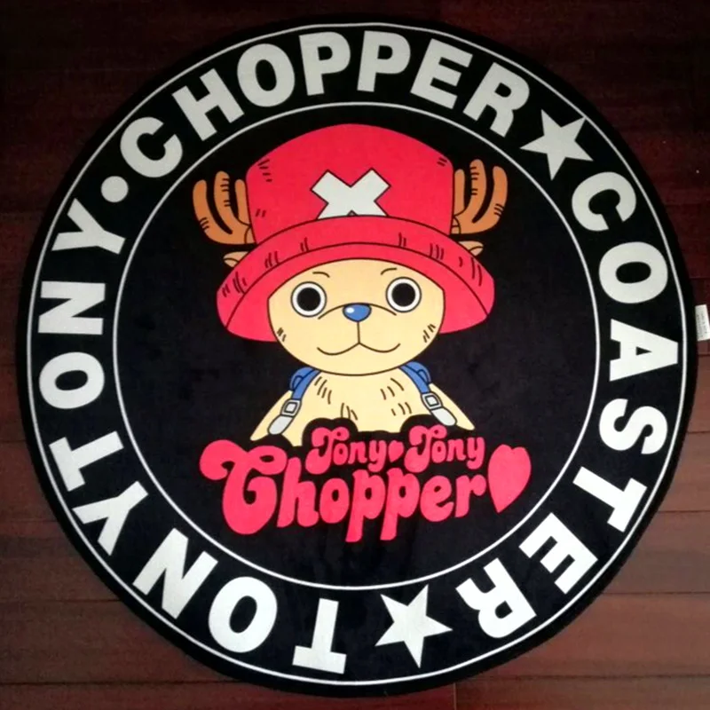 Аниме one piece Tony Chopper Коврик для двери напольный коврик круглый ковер для дома ковер для отеля гостиная коврики противоскользящие - Цвет: Style 1