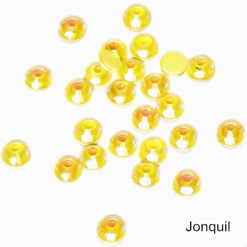 Jonquil Светящиеся фосфоресцирующие блестящие стразы без горячей фиксации неоновые стразы стеклянные стразы флуоресцентный ноготь художественные украшения B3878 - Цвет: Jonquil