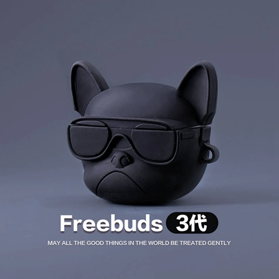 3D мультяшный чехол для наушников для huawei Freebuds 3 чехол с милой мышкой Свинкой силиконовый чехол для huawei Freebuds 3 Pro чехол s с брелком - Цвет: 1159A