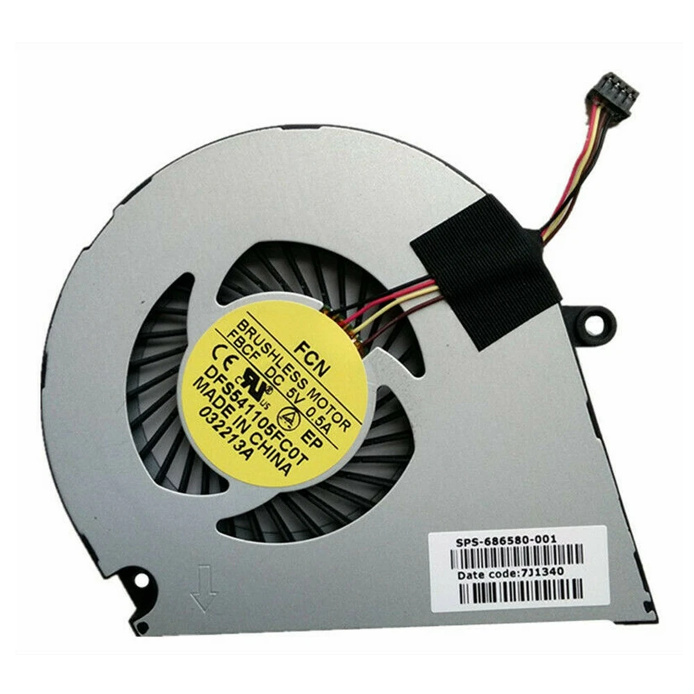 Ноутбук процессор вентилятор для hp ENVY4 ENVY6 6-1000 6-1010us 6-1110us 6-1014nr 6-1040ca P/N 686580-001 аккумулятор большой емкости DFS541105FC0T 4PIN