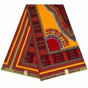 

100% Polyester High Quality African Fabric Latest Design Tissue African Wax Print Fabric 6yards Ankara African Wax S601-33