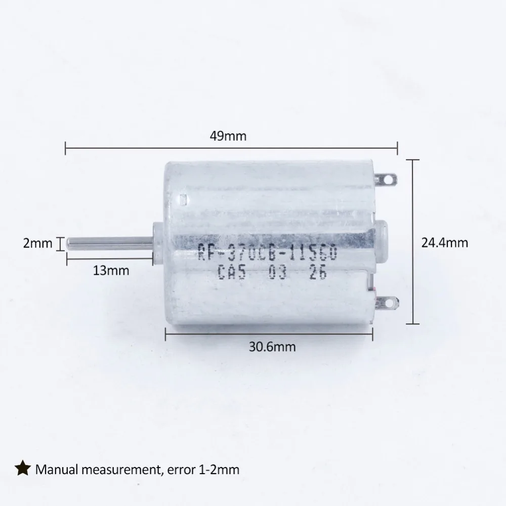 12 V-24 V металлической щеткой низкая скорость RF-370CB-11560, 12V4000 для DC24V mute 370 микро двигатель постоянного тока