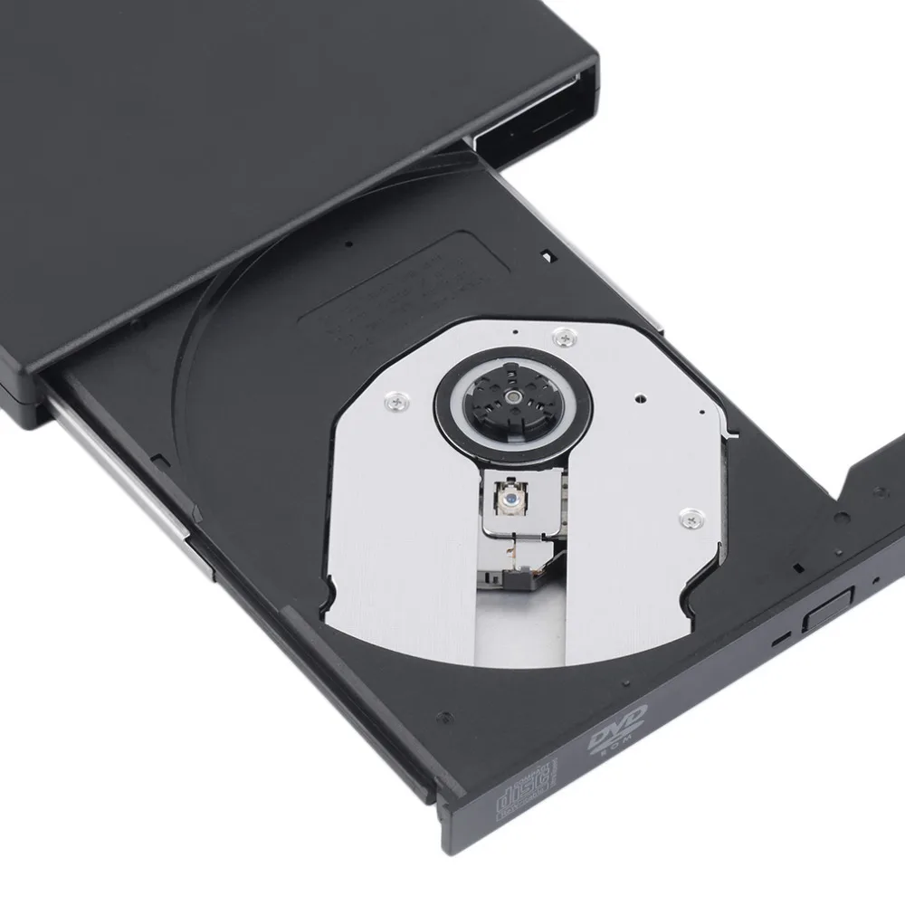 Новинка USB 2 0 Внешний DVD комбинированный фонарь привод CD +-RW ROM черный оптовая