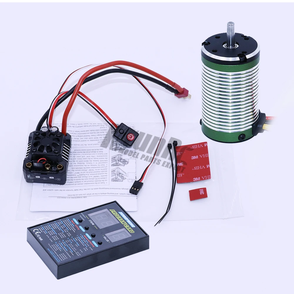 1 шт. MAX10 SCT RTR 80A бесщеточный ESC+ X-TEAM 3660 3800KV набор бессенсорных моторов+ светодиодный модуль для 1/10 RC автомобилей