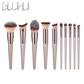 

Luxury Champagne Makeup Brush Set eyeshadow Make Up Beauty Blush Foundation eyeshadow Powder Cosmetics eye lips make up kit