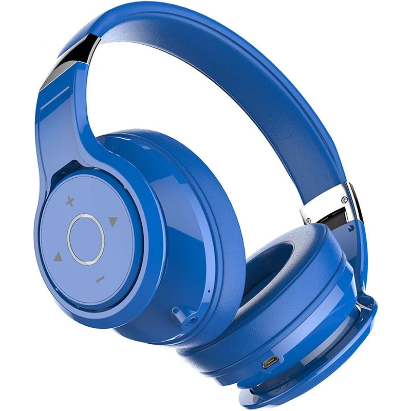 ZEALOT B22 Накладные наушники, сильные басы, беспроводные Bluetooth наушники, стерео гарнитура AUX с микрофоном - Цвет: Blue