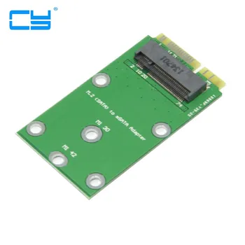 

Mini pcie pci express PCI-E 2 Lane M.2 SSD NGFF 30mm 42mm SSD to 52pin mSATA Adapter converter Add on Cards PCBA
