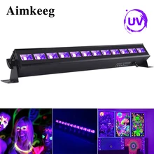 12LED УФ прожектор для сцены, дискотек УФ фиолетовый черный свет DJ 36 Вт бар лампа настенные прожекторы для воды DJ освещение для создания сценических эффектов лазерный свет